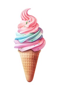 Soft serve dessert cream food. AI generated Image by rawpixel.