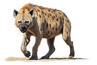 Majestic hyena wildlife mammal animal. AI generated Image by rawpixel.