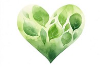 Heart green plant leaf. AI generated Image by rawpixel.