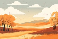Autumn weather landscape grassland outdoors. AI generated Image by rawpixel.