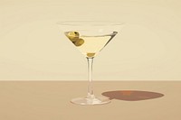 Martini cocktail drink cosmopolitan refreshment. AI generated Image by rawpixel.