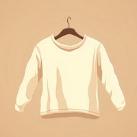 Hanging sweater sleeve coathanger sweatshirt.