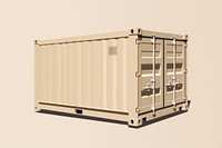 Container box architecture delivering cardboard.