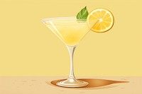 Lemon cocktail martini drink fruit. 