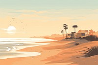 Seaside landscape outdoors nature. AI generated Image by rawpixel.