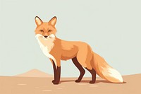 Brown fox wildlife animal mammal. AI generated Image by rawpixel.