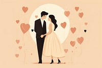 Wedding anniversary dress adult bride. AI generated Image by rawpixel.