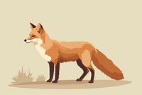 Brown fox wildlife animal mammal. AI generated Image by rawpixel.