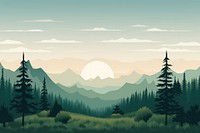 Forest landscape outdoors nature. AI generated Image by rawpixel.