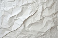 White crumpled and creased paper backgrounds wrinkled texture.