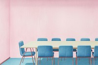 Meeting room furniture chair table. AI generated Image by rawpixel.