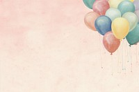 Birthday backdrop balloon pastel colored celebration. AI generated Image by rawpixel.