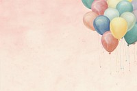 Birthday backdrop balloon pastel colored celebration. 