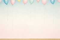 Balloon party pastel colored backgrounds. AI generated Image by rawpixel.