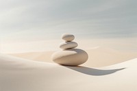 Pebble sand rock tranquility. AI generated Image by rawpixel.
