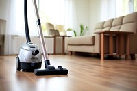 Vacuum cleaner floor flooring hardwood. AI generated Image by rawpixel.