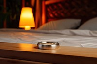 Wedding ring furniture light bed.