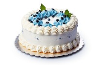 Birthday cake cream blueberry dessert. AI generated Image by rawpixel.