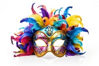 Carnival mask white background lightweight. 