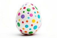 Easter egg white background celebration decoration. 