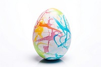 Easter egg white background celebration creativity. 