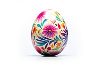 Easter egg white background celebration creativity. 