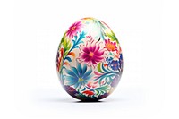 Easter egg white background celebration creativity. 