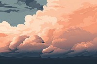 Swisting storm cloud backgrounds outdoors nature. AI generated Image by rawpixel.