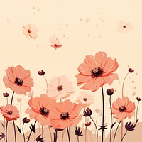 Colorful blooming cosmos backgrounds pattern flower. 