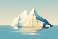 Iceberg outdoors nature tranquility. AI generated Image by rawpixel.