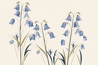 Wild bluebell flowers plant amaryllidaceae freshness. AI generated Image by rawpixel.