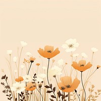 Wild flowers backgrounds pattern plant. 