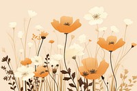 Wild flowers backgrounds pattern plant. 