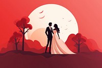 Wedding anniversary fashion bride adult. 