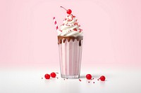 Milkshake smoothie dessert cupcake. 