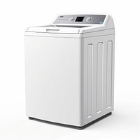 Top-loading washing machine white background technology machinery. 