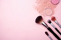 Makeup set cosmetics brush tool. 