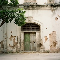 Architecture building door deterioration