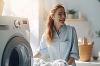 Laundry appliance smiling dryer. 