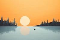Landscape outdoors nature lake. AI generated Image by rawpixel.