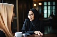 Islamic woman smiling smile adult. AI generated Image by rawpixel.