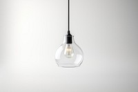 Pendant lamp lightbulb glass electricity. 