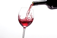 Red wine bootle glass pouring bottle. AI generated Image by rawpixel.