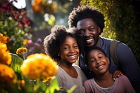 African american laughing portrait family. 