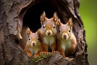 Squirrel family animal rodent mammal. 