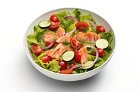 Salad salmon plate food. AI generated Image by rawpixel.