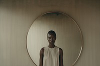 African American photography portrait mirror. 