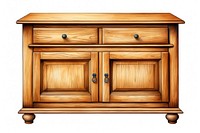 Wooden sideboard table wood furniture cupboard. AI generated Image by rawpixel.