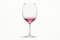 Wine glass drink white background refreshment. 