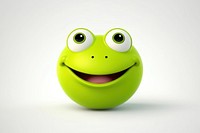 Frog amphibian emoticon smiling. AI generated Image by rawpixel.